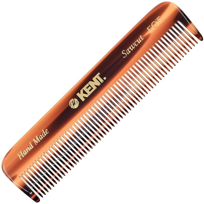 Kent A FOT Handmade Fine Tooth Beard Comb – Pocket Travel Comb for Fine Hair and Beard Care. Id... | Amazon (US)