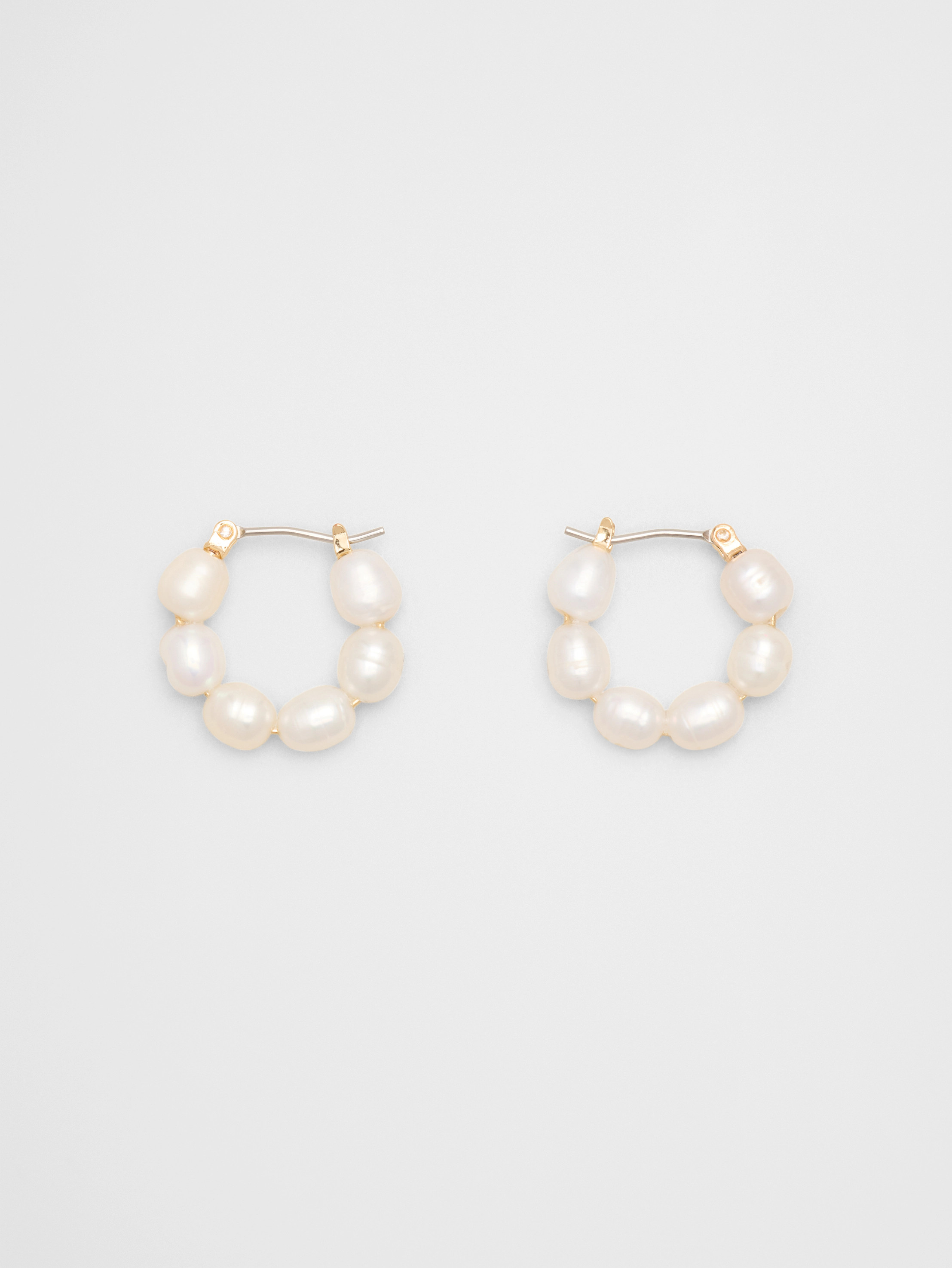 Pearl Hoop Earrings | Banana Republic Factory