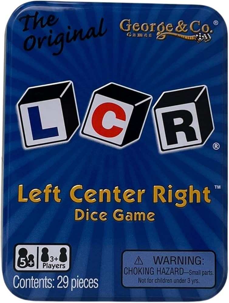 LCR® Left Center Right™ Dice Game - Blue Tin | Amazon (US)