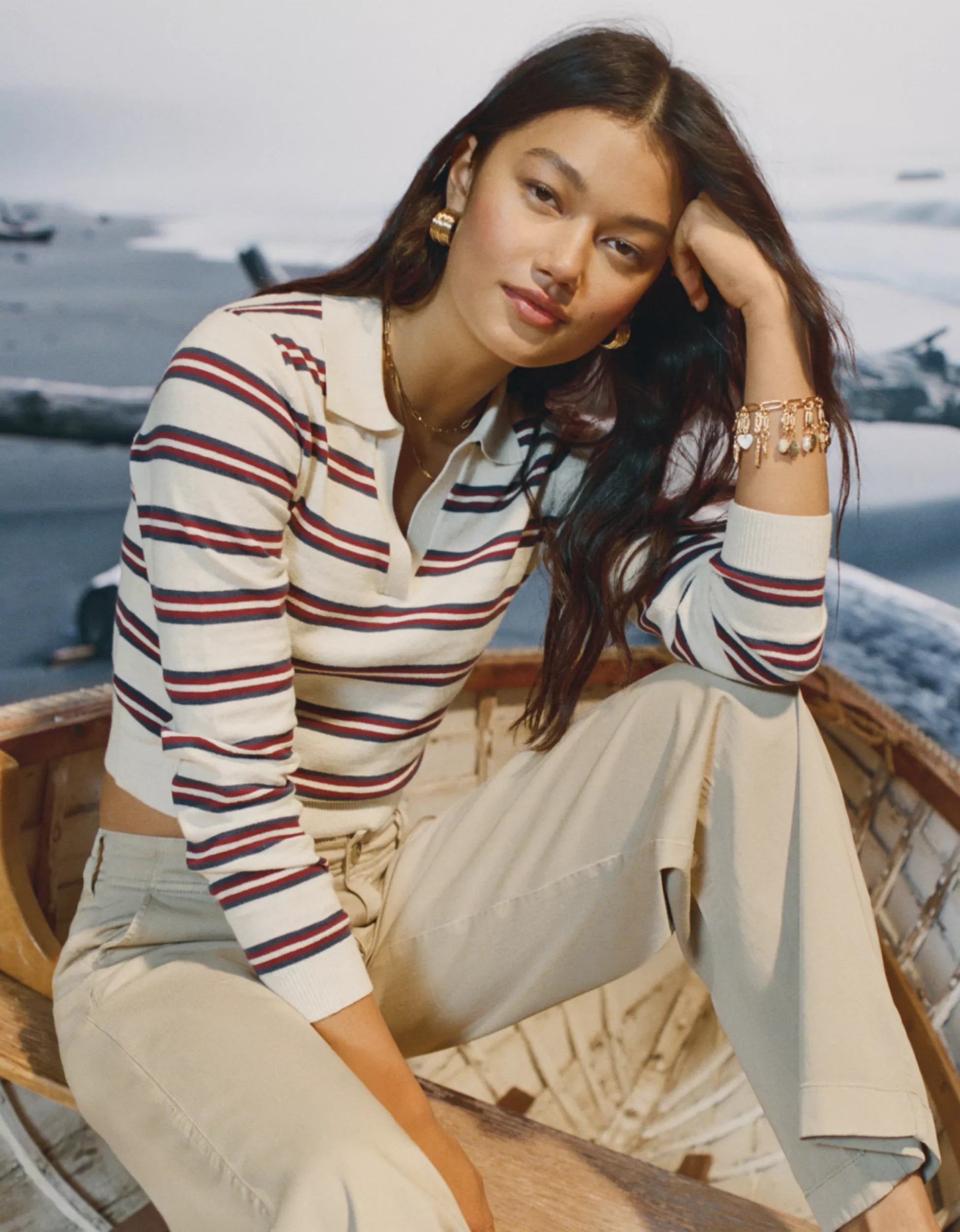 AE Cropped Polo Sweater | American Eagle Outfitters (US & CA)