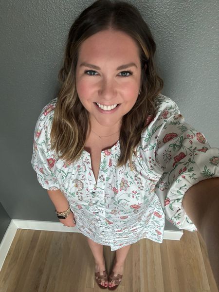 Warm weather is here and so is humidity. It’s the time for breezy dresses and stuff that doesn’t cling to your body. This dress is so easy to wear and throw on and go. I love the print for Spring. I paired it with my simple sandals and gold jewelry  

#LTKshoecrush #LTKstyletip #LTKfindsunder50