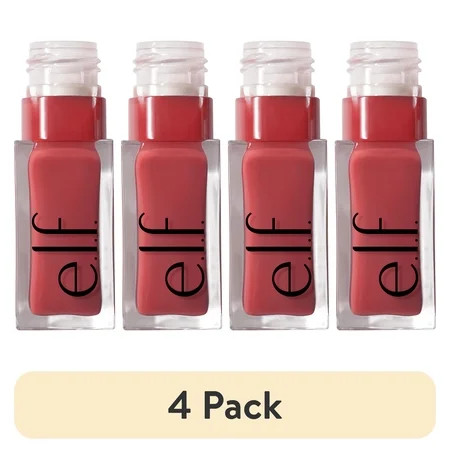 (4 pack) e.l.f. Glow Reviver Lip Oil Rose Envy 0.25 fl. oz. | Walmart (US)