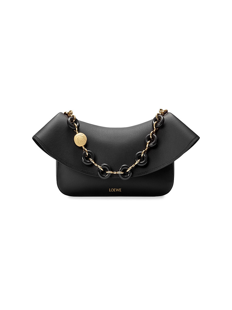 Women's Ola Medium Leather Shoulder Bag - Black | Saks Fifth Avenue