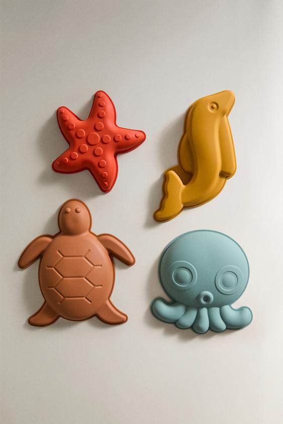 KIDS' SILICONE BEACH MOLD PACK (PACK OF 4) | Zara US