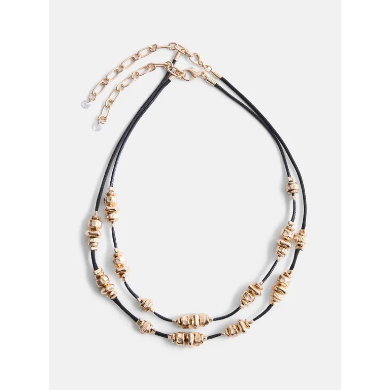 Scenario Women's Corded Necklaces, 2-Piece Set | Walmart (US)