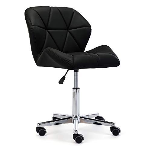 HNNHOME® Modern Uranus Padded Swivel Faux Leather Home Office Desk Computer Chair, Height Adjustable | Amazon (UK)