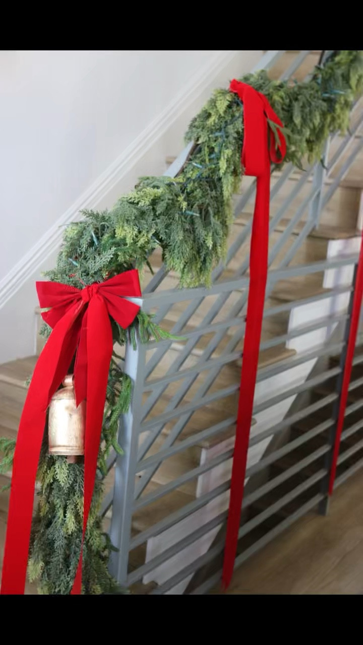 Everything I used to decorate my living room stairwell for the 2024 Holiday season!

#LTKHome #LTKHoliday