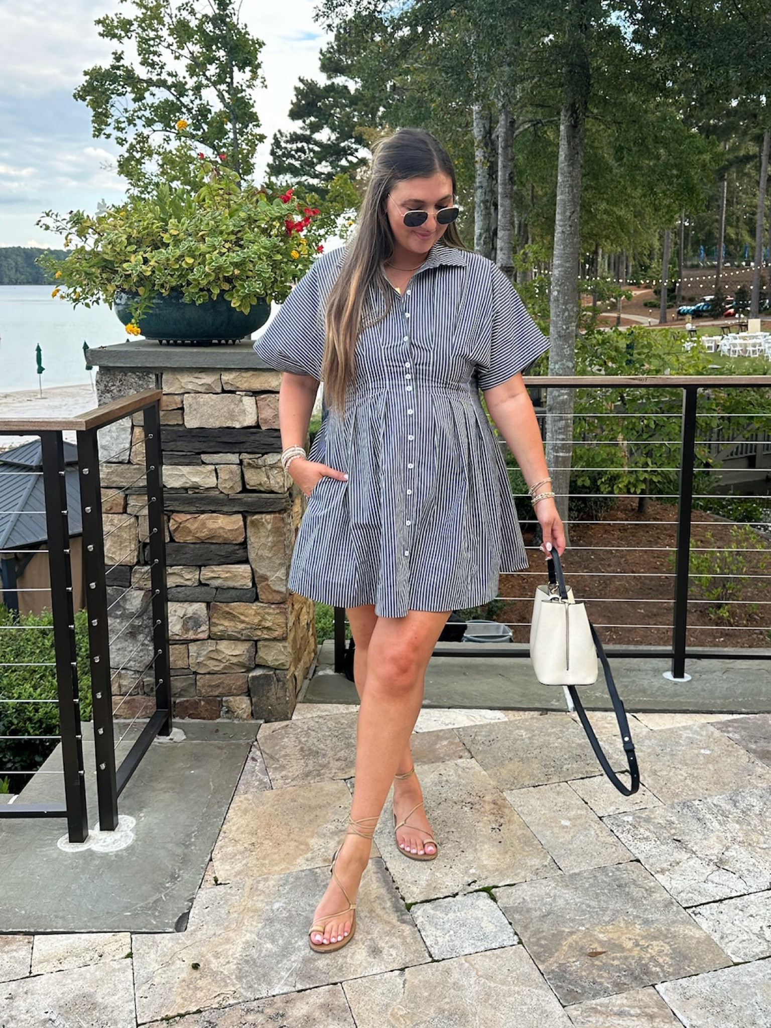 Fall transition easy outfit! This anthro dress is tall girl friendly! 

#LTKSeasonal #LTKStyleTip