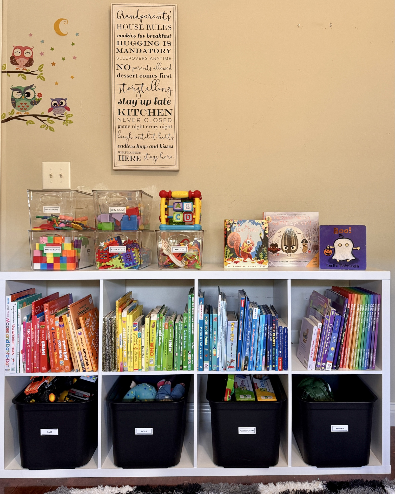 It’s game ON for this reorganized playroom 🧲

🪀 Acrylic bins with lids to see smaller toys and magnets
🪀 Sturdy bins to contain heavier toys
🪀 Books arranged in rainbow order - TIP: display a few seasonal books to encourage reading 

Which item is your favorite ?

#LTKKids #LTKSeasonal #LTKHome