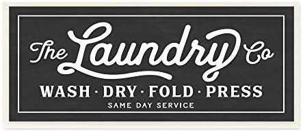 The Stupell Home Decor Collection Vintage Laundry Sign Cursive Typography Wall Plaque Art, 7 x 0.... | Amazon (US)