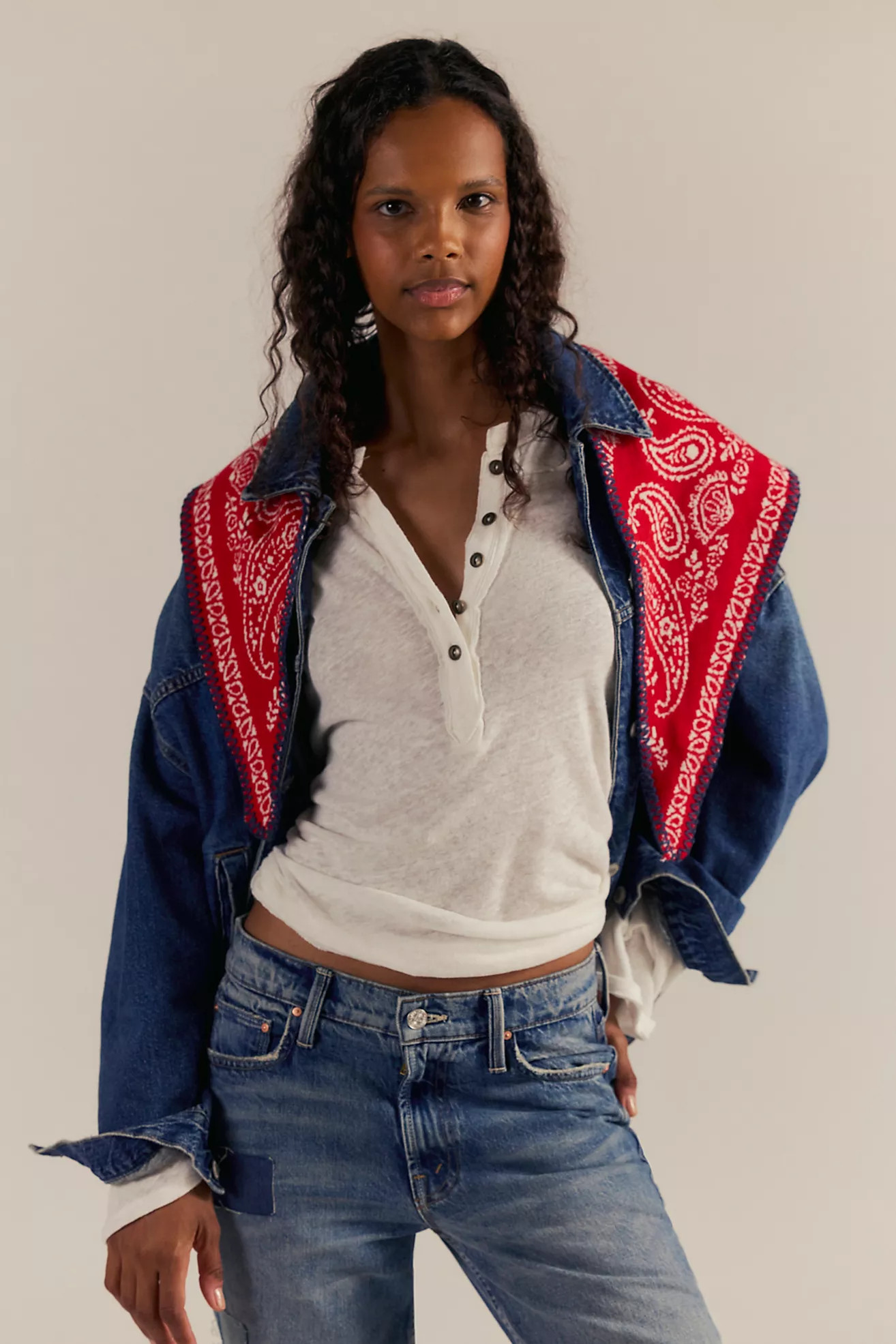 Carmen Knitted Triangle Bandana | Free People (Global - UK&FR Excluded)