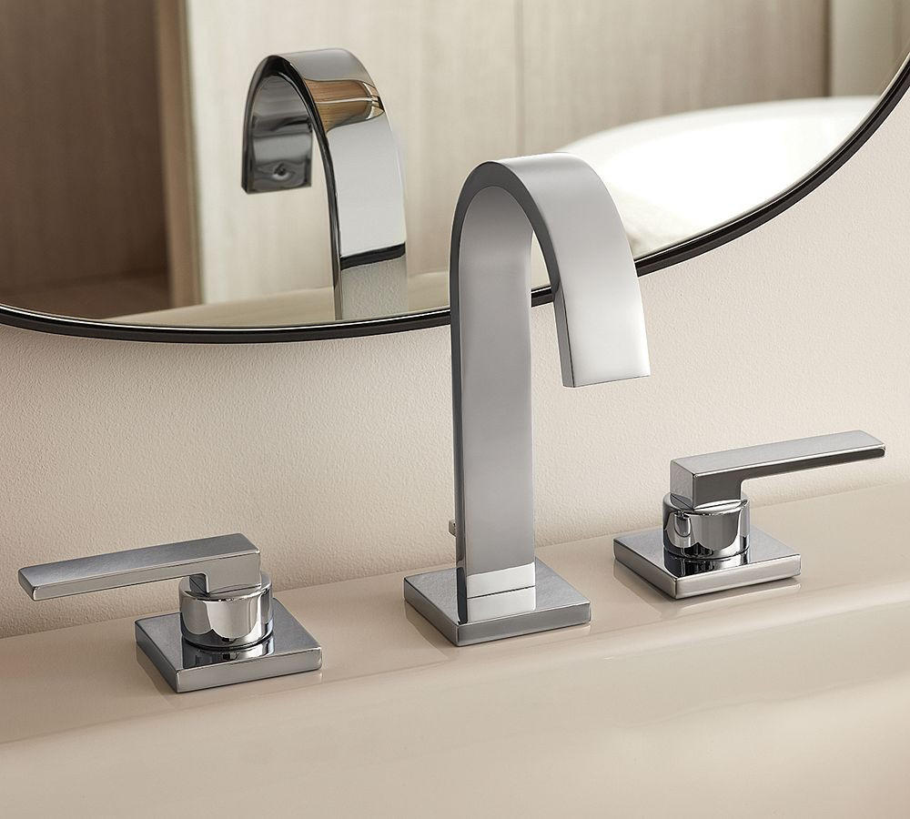 Armel Lever Handle Widespread Bathroom Sink Faucet | Pottery Barn (US)