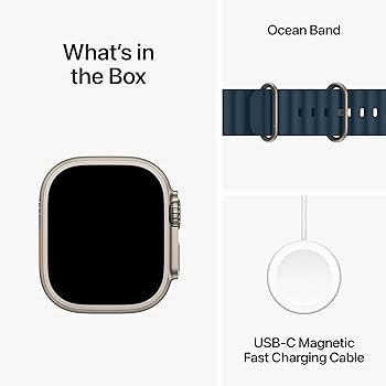 Apple Watch Ultra 2 [GPS + Cellular 49mm] Smartwatch with Rugged Titanium Case & Blue Ocean Band.... | Amazon (US)
