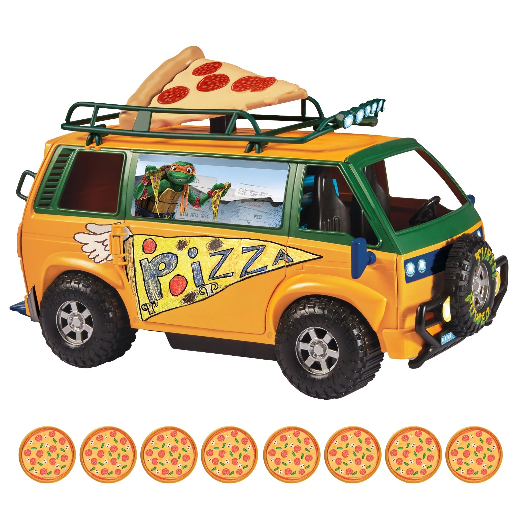 Teenage Mutant Ninja Turtles Mutant Mayhem Pizza Fire Delivery Van by Playmates Toys - Walmart.co... | Walmart (US)