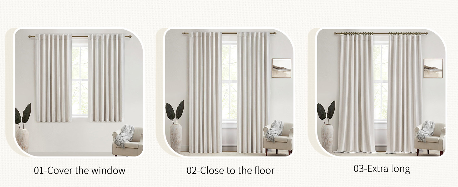 Drapes 84 Inch Length 2 Panels Set for Bedroom Aesthetic,100% Blackout Cute Curtains for Nursery ... | Amazon (US)