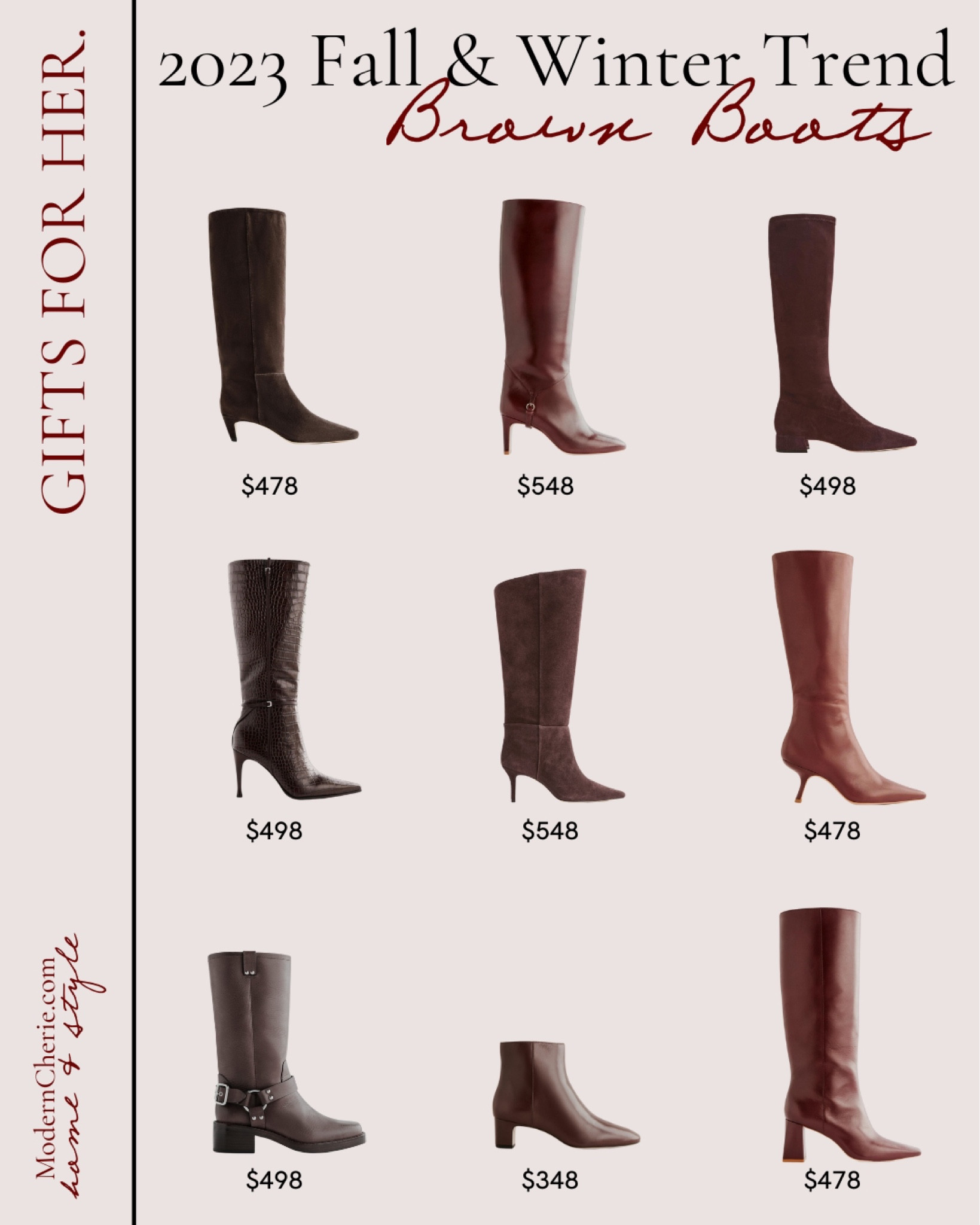 Brown Boots for Fall & Winter | Style Inspo | brown leather boots #giftsforher #falloutfits #winteroutfits 

#LTKGiftGuide