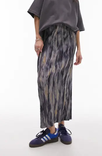 Topshop Crinkle Plissé Maxi Skirt | Nordstrom | Nordstrom
