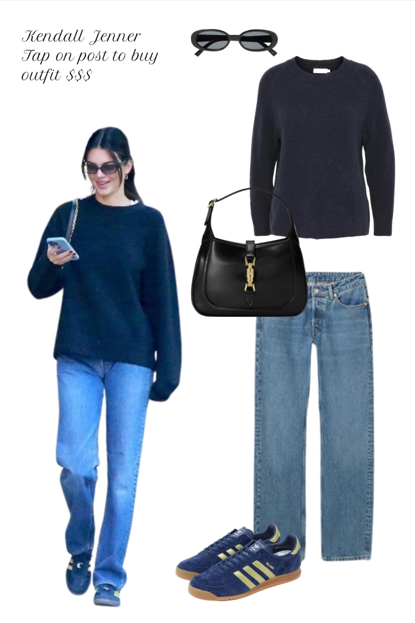 Kendall Jenner Fashion inspo #winteroutfit #blueoutfit #streetlook