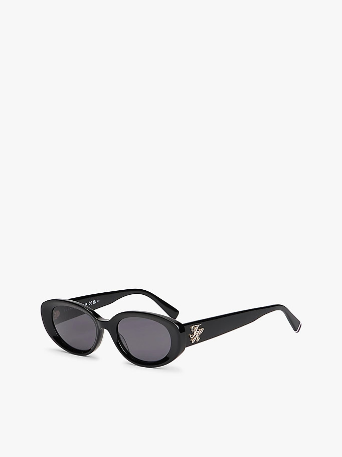 Logo Plaque Oval Sunglasses | Tommy Hilfiger UK
