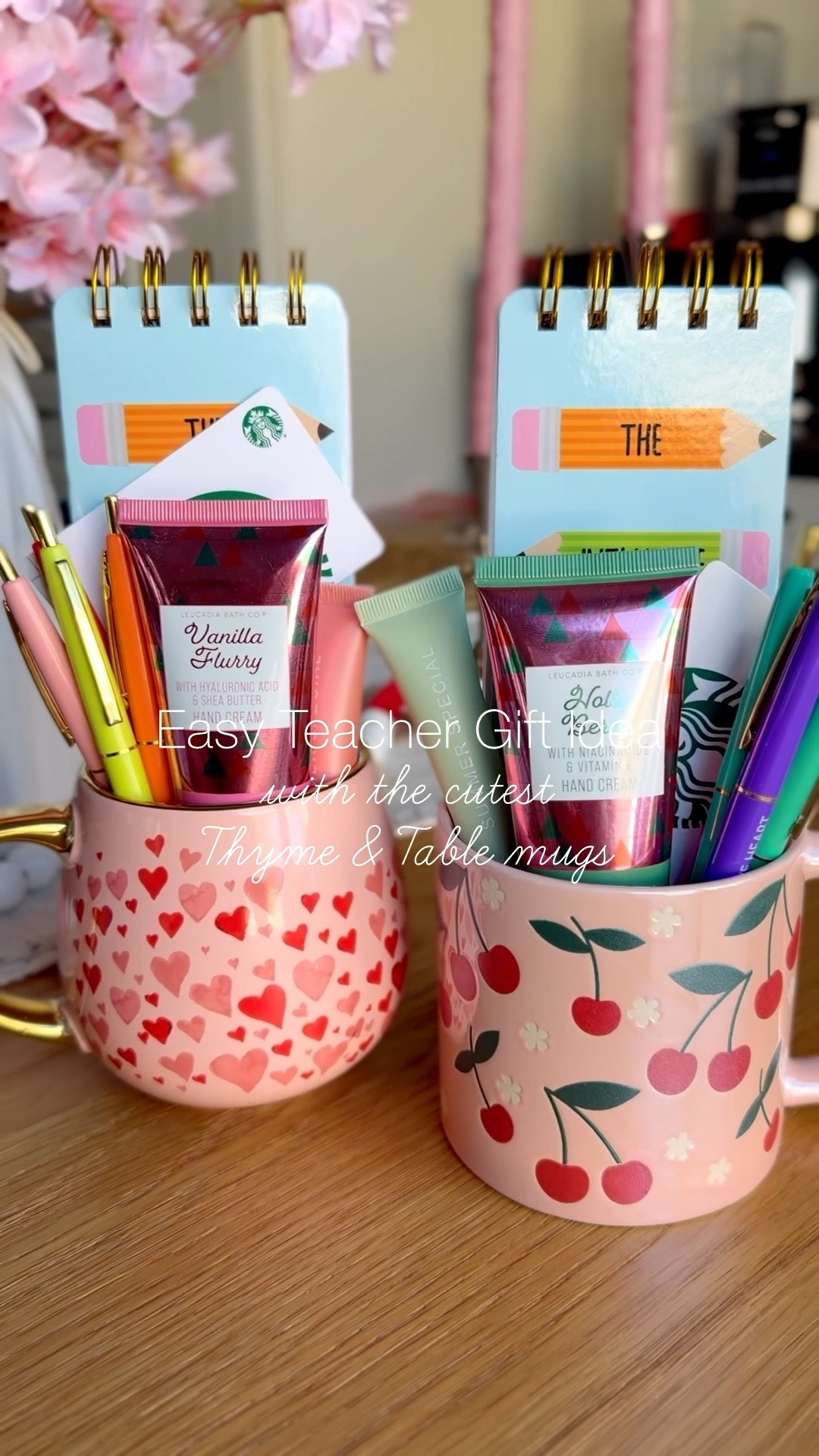 Gifting doesn’t have to be complicated! 🎁 These @thymeandtablekitchen mugs are so pretty and perfect for teacher gifting or maybe something sweet for your favorite galentine 💕 The hearts and cherries are so sweet and absolutely perfect for Valentine’s Day! What coffee ones lover doesn’t need another cute mug? 


#LTKSeasonal #LTKHome #LTKmomlife
