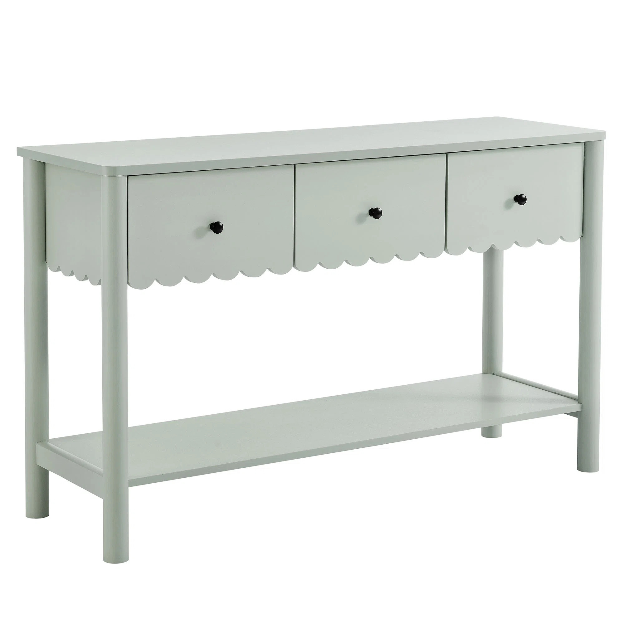 Emmeline 3-Drawer Scalloped Console Table | Wayfair North America