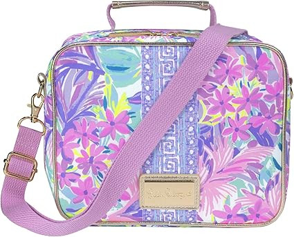 Lilly Pulitzer Insulated Lunch Box for Women, Cute Lunch Cooler Bag with Adjustable/Removable Sho... | Amazon (US)