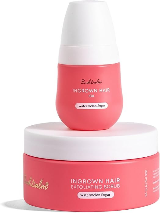 Bushbalm Ingrown Hair and Razor Bumps Routine - Moisturize and Soothe After Shave Skincare for Se... | Amazon (US)