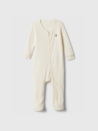 Baby Ribbed Two-Way Zip One-Piece | Gap Factory