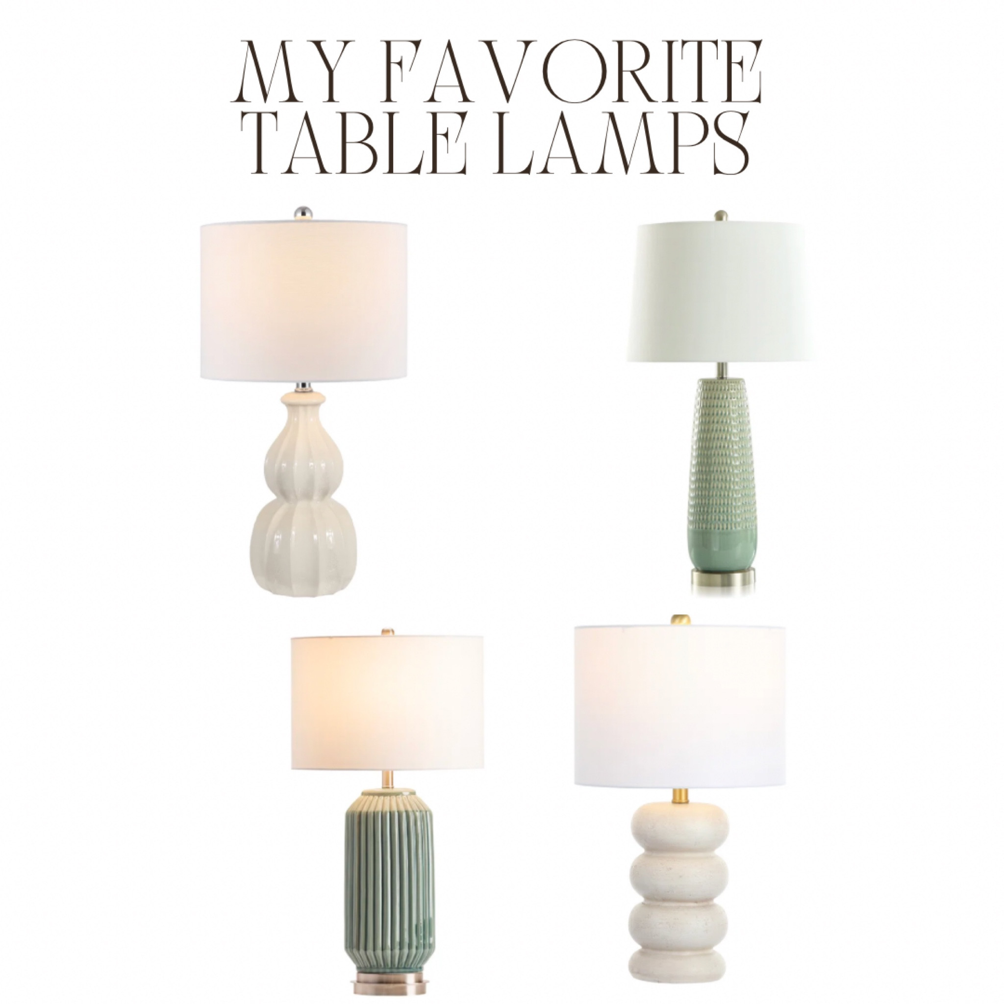 Table lamps for reading at night. 📚