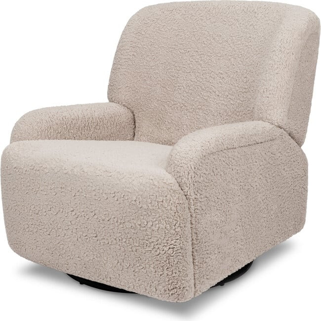 Namesake | Winslow Extra Wide Recliner and Swivel Glider in Earl Grey Shearling | Maisonette | Maisonette