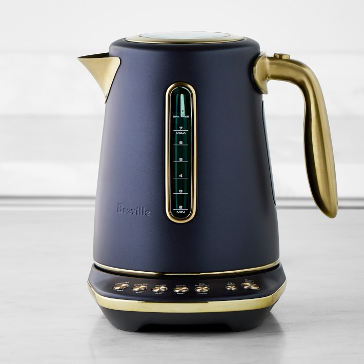 Breville Smart Kettle Luxe, Damson Blue & Brass | Williams-Sonoma