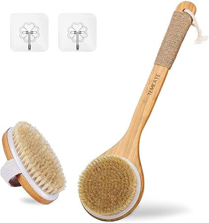 Amazon.com : Dry Body Brush,Gentle Exfoliation,Remove Cellulite,Lymphatic Drainage,Slong Brush Ca... | Amazon (US)