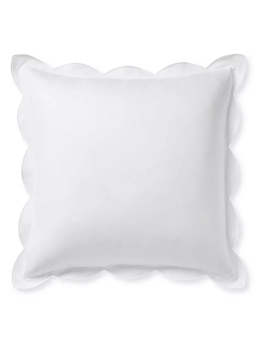 Scallop Sateen Sham | Serena and Lily