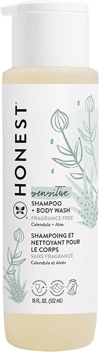 The Honest Company 2-in-1 Cleansing Shampoo and Body Wash for Sensitive Skin, Gentle Tear-Free, H... | Amazon (US)