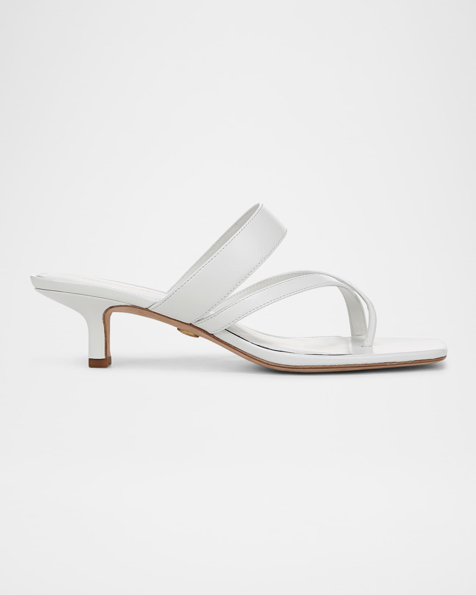 Alanis Leather Crisscross Slide Sandals | Neiman Marcus