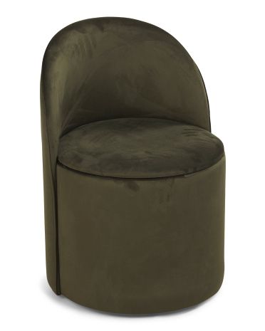 Velvet Renee Storage Dining Chair On Wheels | TJ Maxx