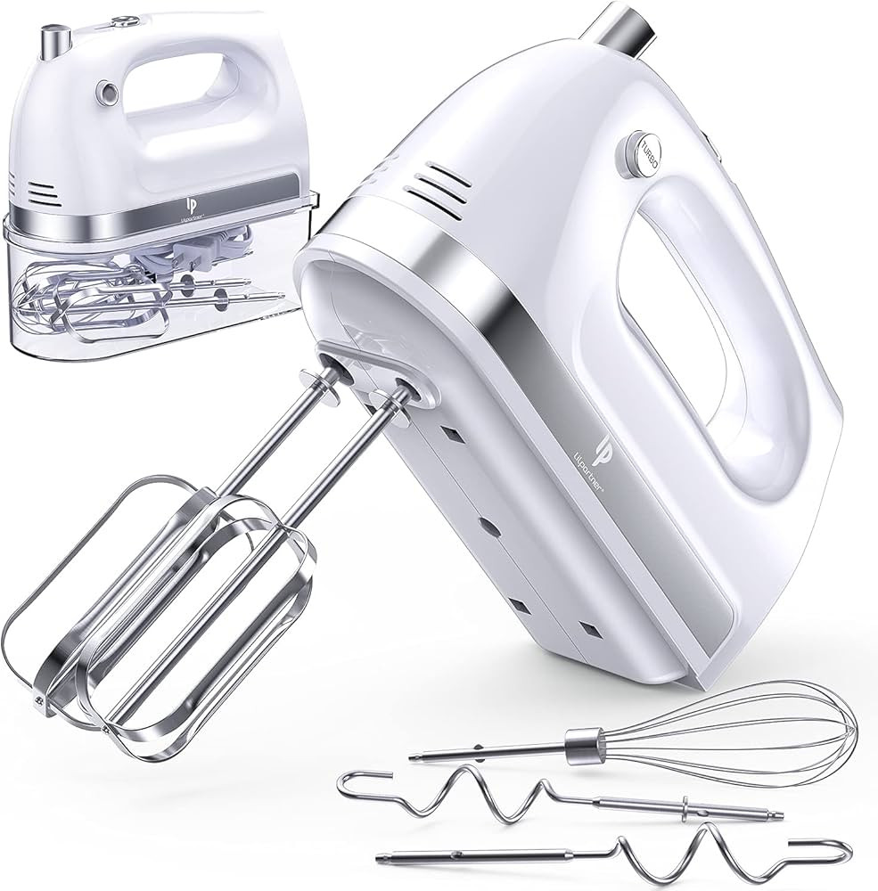 Hand Mixer Electric, 400W Food Mixer 5 Speed Handheld Mixer, 5 Stainless Steel Accessories, Stora... | Amazon (US)