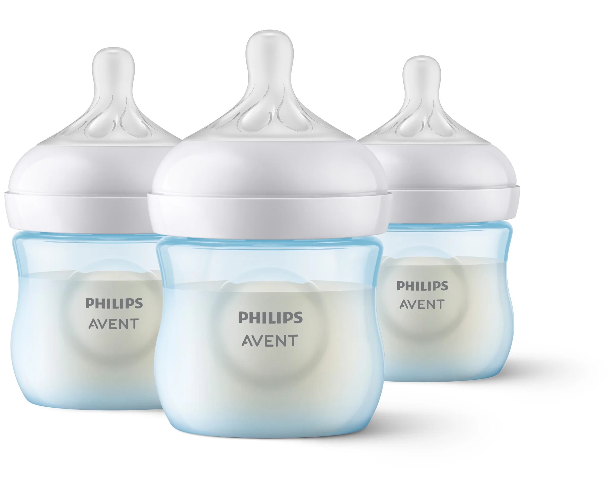 Philips Avent Natural Baby Bottle with Natural Response Nipple, Blue, 4oz, 3pk, SCY900/23 | Walmart (US)