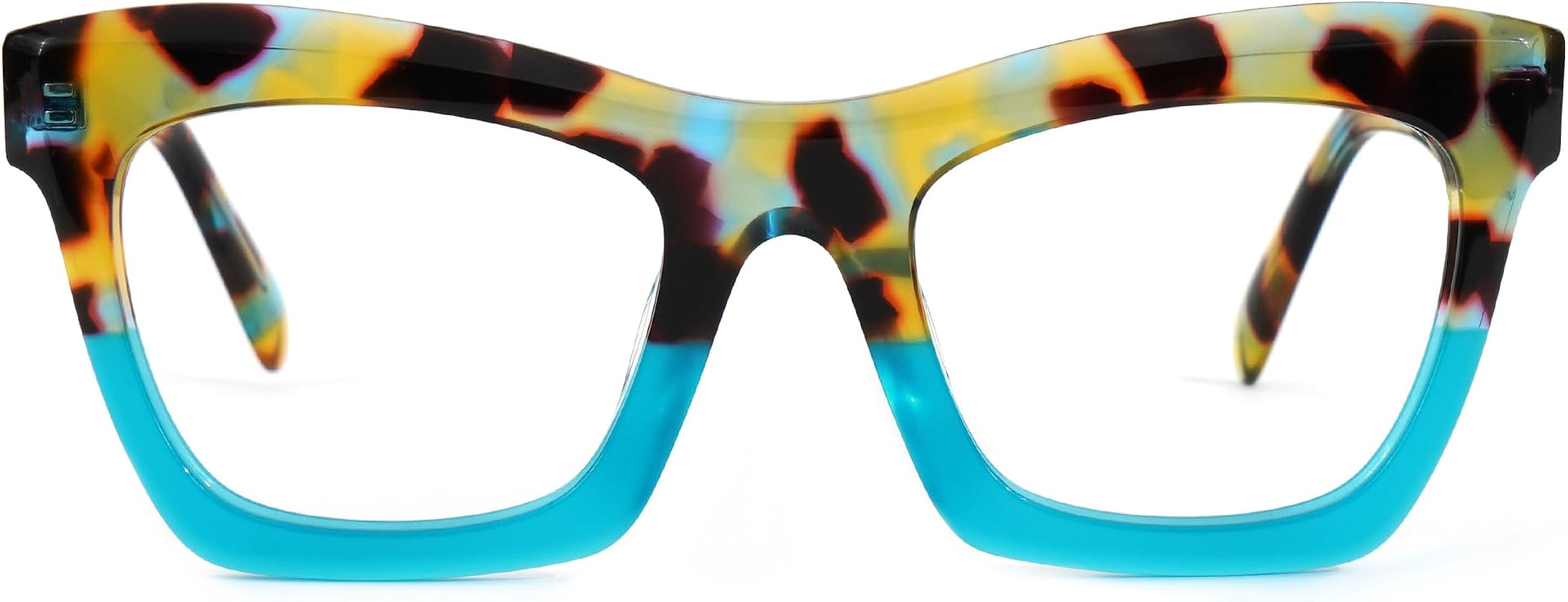 Zeelool Stylish Vintage Oversized Square Glasses for Women with Non-prescription Clear Lens Benit... | Amazon (US)