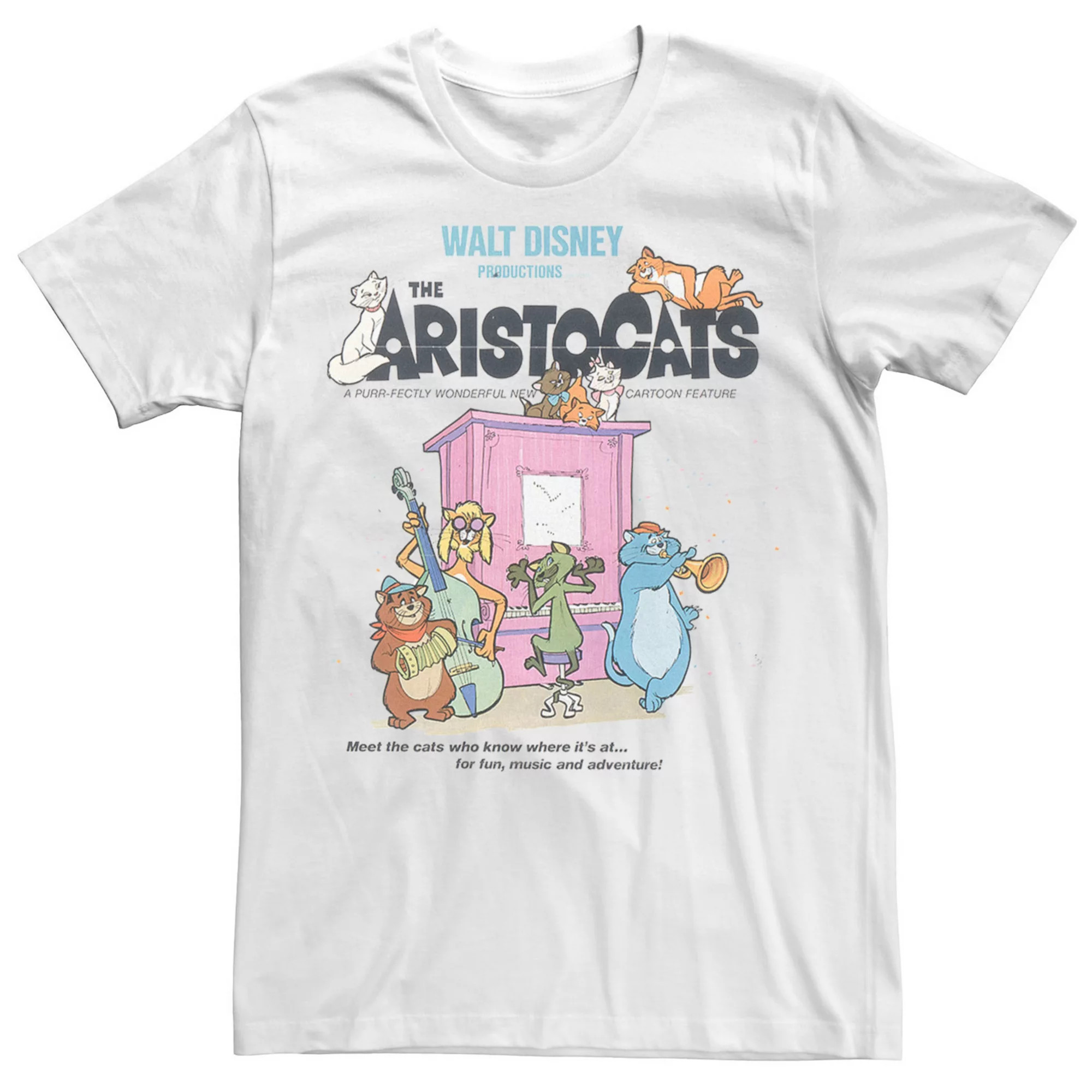 Disney's The Aristocats Group Shot Classic Poster Men's Tee | Kohl's