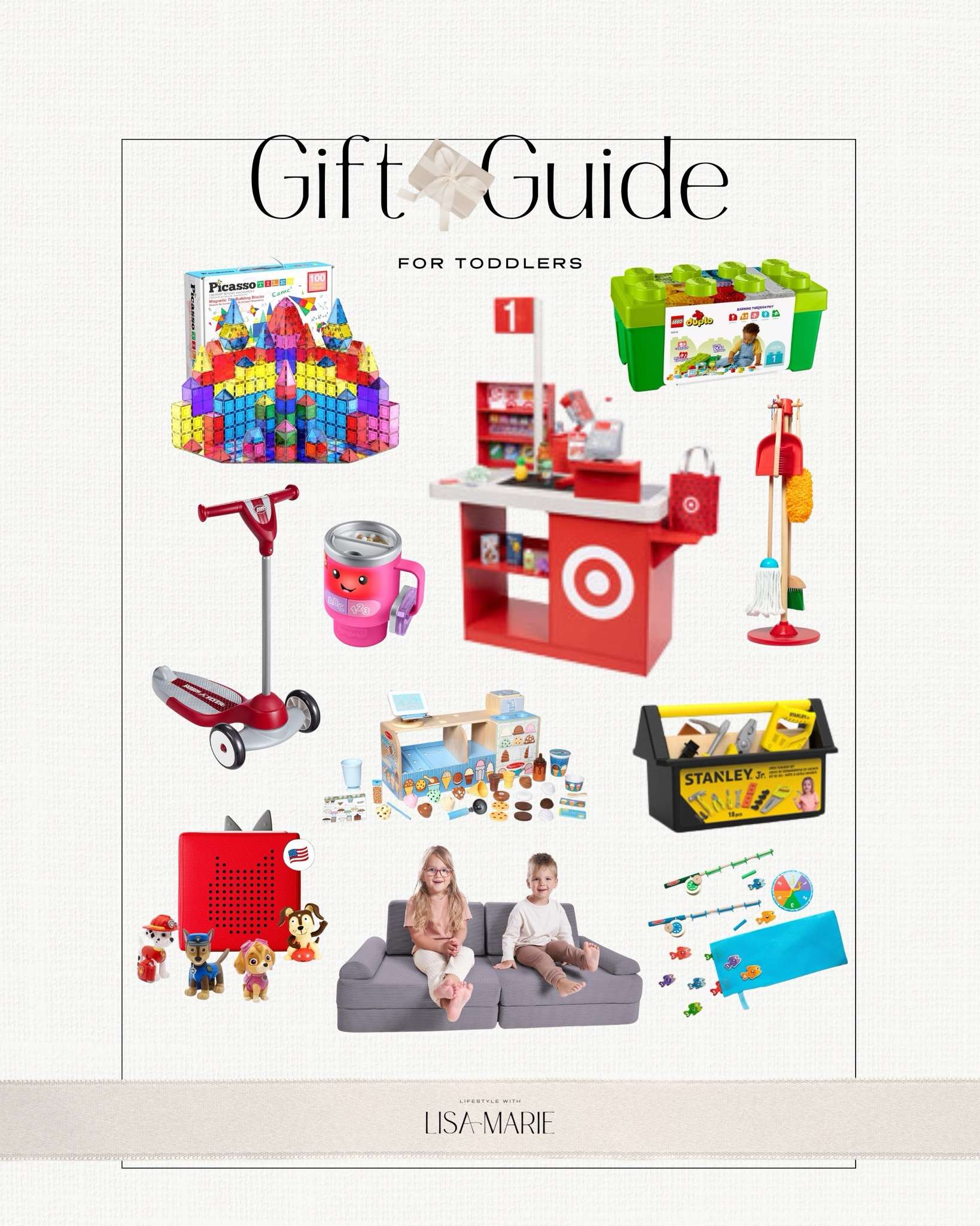 Toddler holiday gift guide. Toddler boy, toddler girl Christmas present ideas. 2 year old, 3 year old, 4 year old gifts. Toddler toy presents. Gift ideas for toddler. Gift ideas for kids. 

#LTKKids #LTKGiftGuide #LTKHoliday