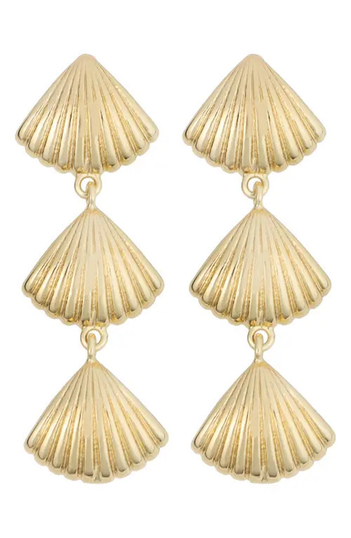 Panacea Linear Shell Drop Earrings in Gold at Nordstrom | Nordstrom