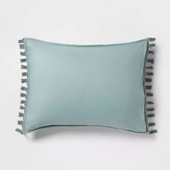 Solid Macrame Tassel Tufted Lofty Pillow Sham - Opalhouse™ | Target