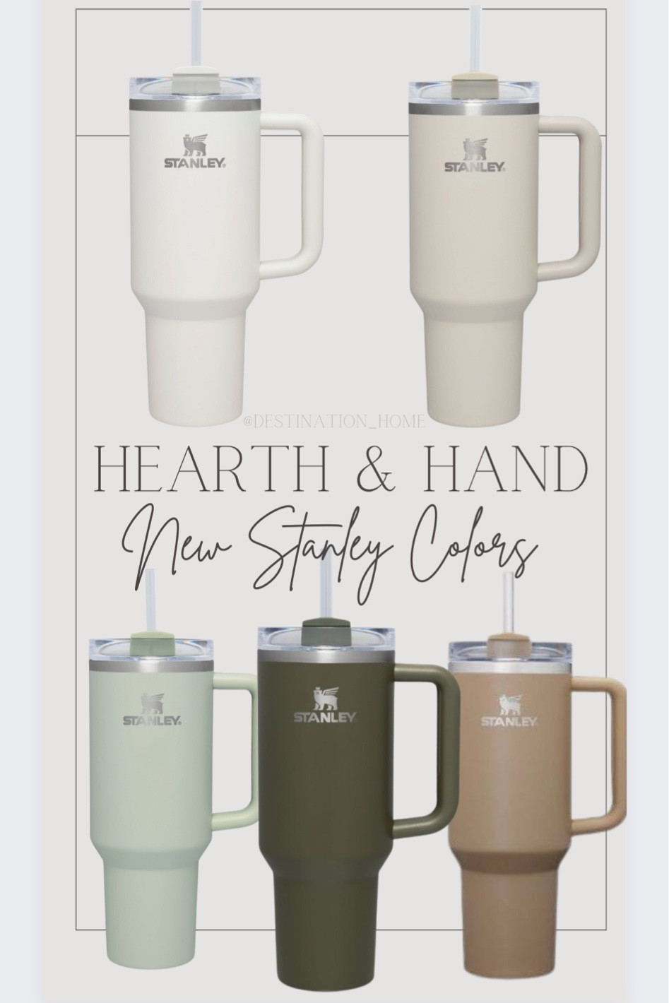 Stanley X Target X Hearth & Hand Basic Brown 40oz Tumbler Preorder Stainless