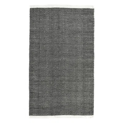 Fredrikk Handmade Flatweave Charcoal Gray Rug | Wayfair North America