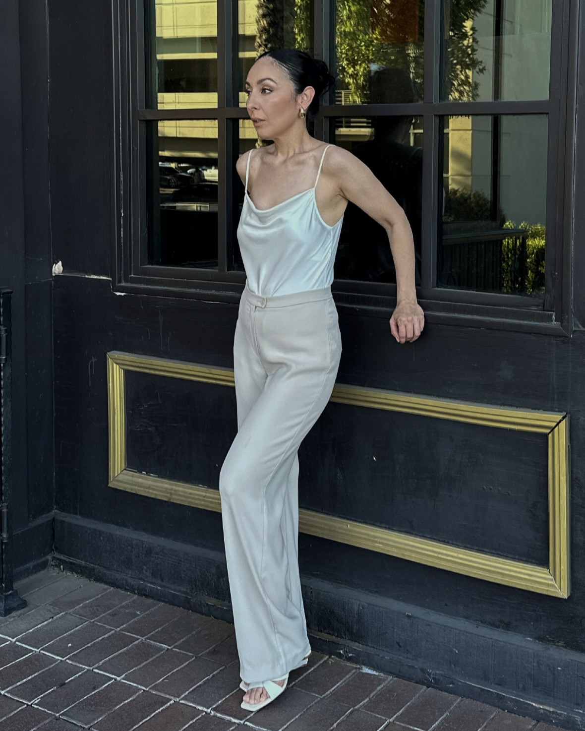 Creating timeless and elegant looks with this capri silk top from Ravella ✨ #ravella 

#LTKStyleTip #LTKWorkwear #LTKSummerSales