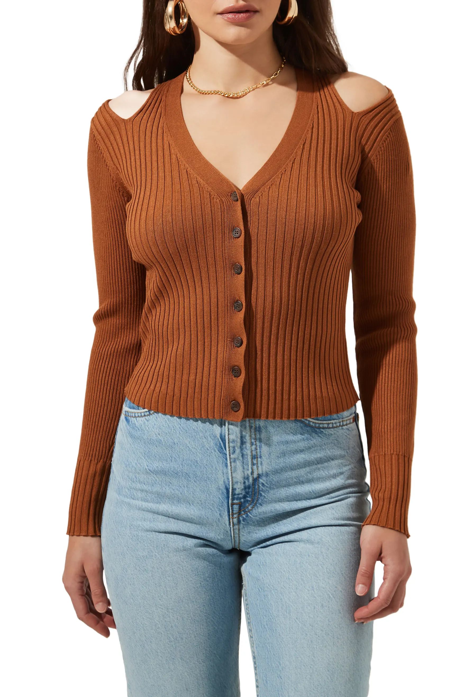 ASTR the Label Cold Shoulder Cardigan | Nordstrom | Nordstrom