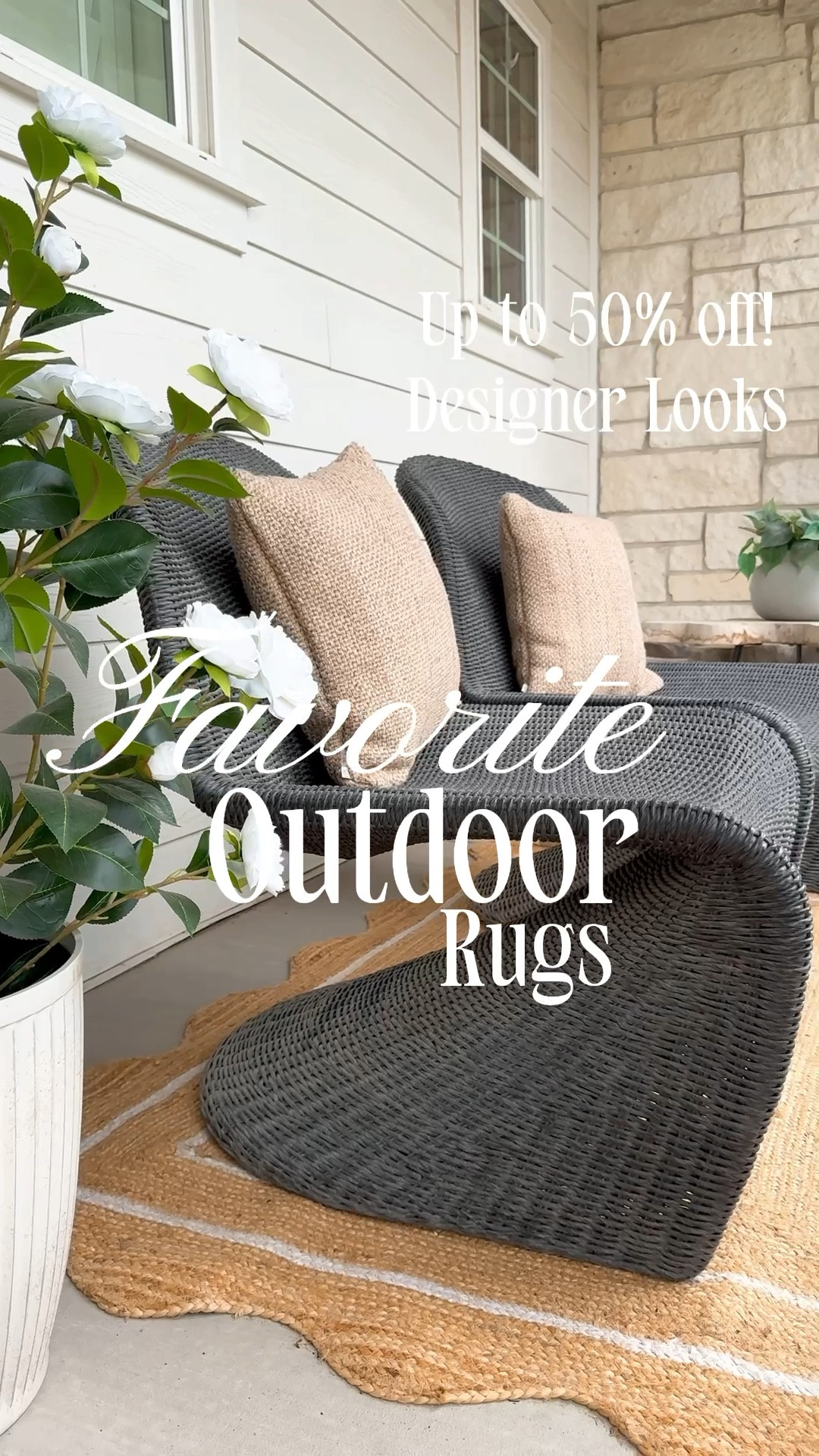Loving these outdoor rugs—designer style without the price.

#LTKFindsUnder50 #LTKSaleAlert #LTKHome