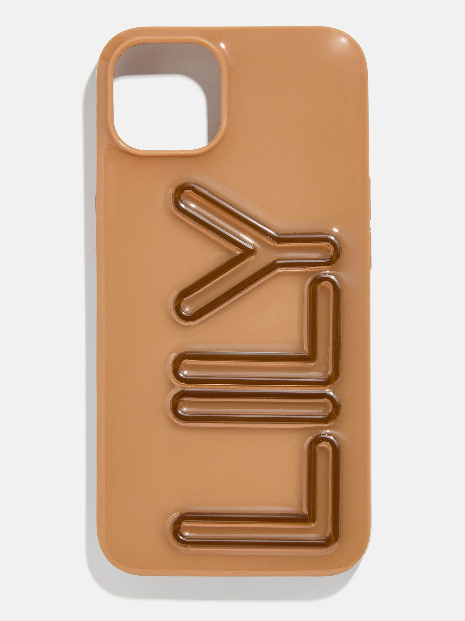 Fine Line Custom iPhone Case - Brown/Dark Brown | BaubleBar (US)