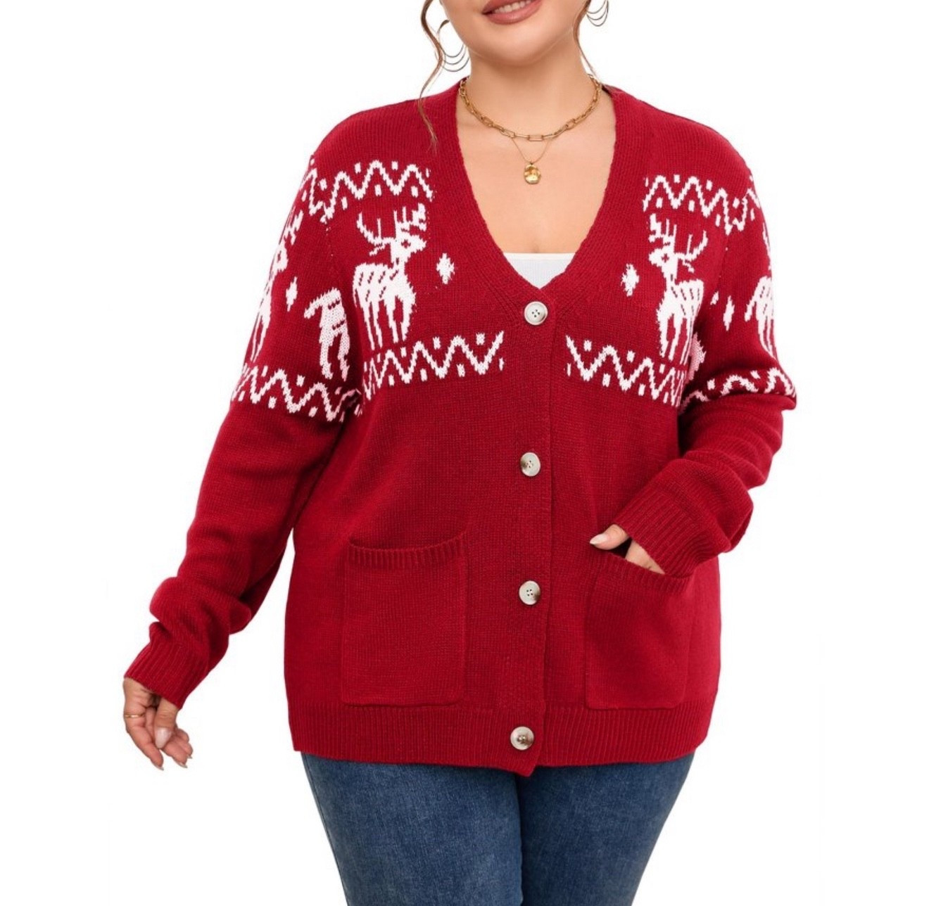 Womens plus Christmas sweater 

#LTKPlusSize #LTKSeasonal #LTKStyleTip